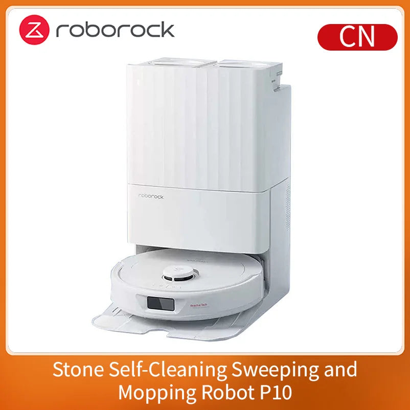 Roborock P10 Robot Vacuum and Mop, Self-Emptying Dock, Auto Mop Lifting, 5500Pa, Perfect for Hard Floors and Pet Hair