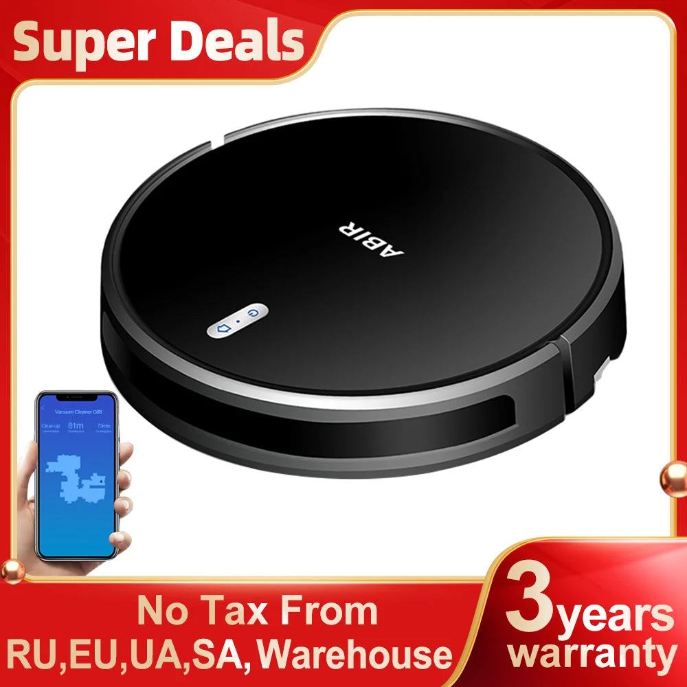 Robot Vacuum Cleaner G20S, 6000Pa Suction,Remote Upgrade, 2 in1 Wet Dry Mop, Wifi App, Smart Vaccum Auto Floor Washing for Home,