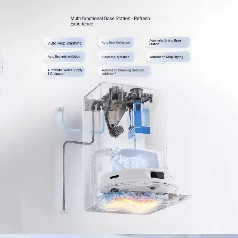 Roborock P10 Robot Vacuum and Mop, Self-Emptying Dock, Auto Mop Lifting, 5500Pa, Perfect for Hard Floors and Pet Hair